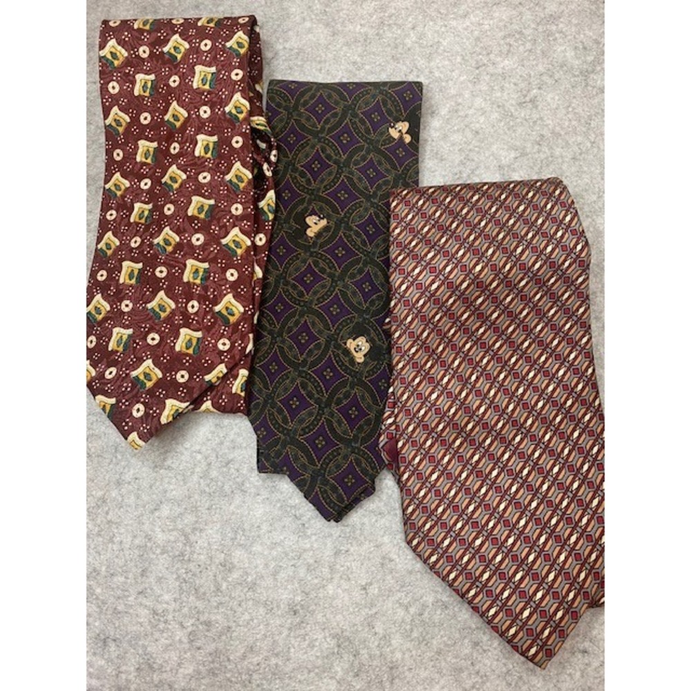 Christian Dior, Disney &‎ Lord and Taylor Men's Silk Neckties **LOT OF 3